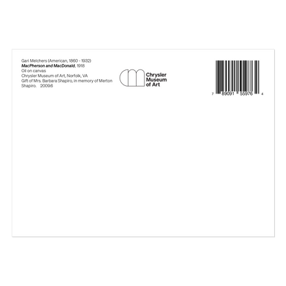 Gari Melchers Postcard: "MacPherson And MacDonald" - Back of Postcard