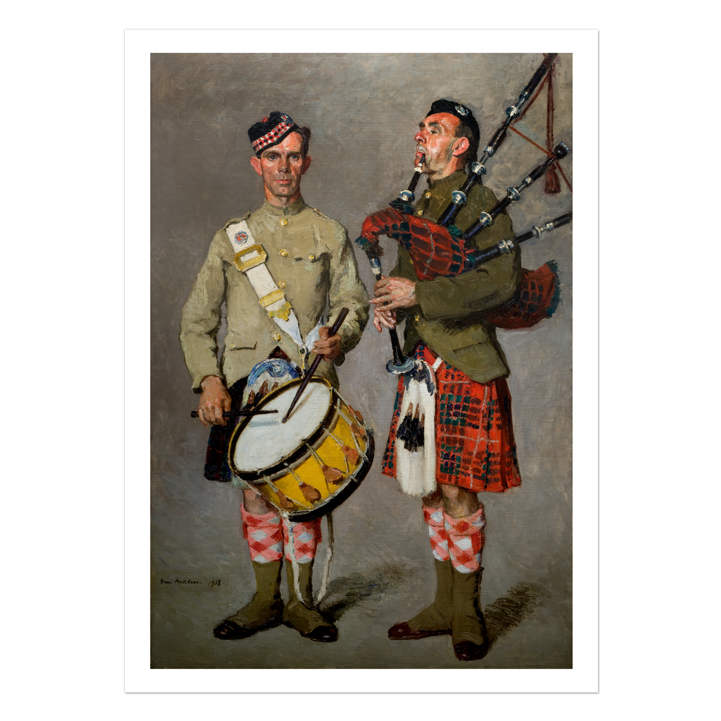 Gari Melchers Postcard: "MacPherson And MacDonald"