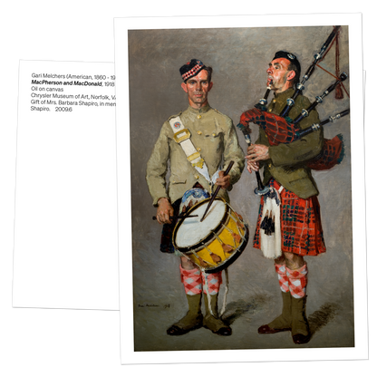 Gari Melchers Postcard: "MacPherson And MacDonald"