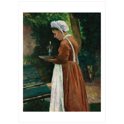 Post Card: "The Maidservant" by Camille Pissarro (Front) - Chrysler Museum Shop