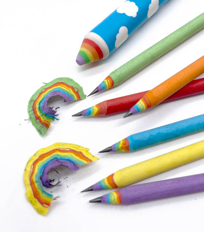 Recycled Rainbow Pencils & Eraser Set - Chrysler Museum Shop