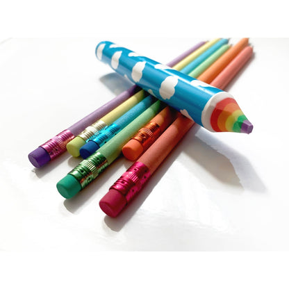 Recycled Rainbow Pencils & Eraser Set - Chrysler Museum Shop