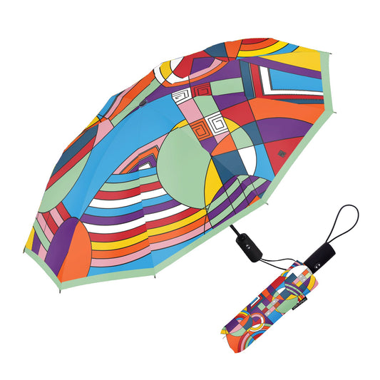 Travel Umbrella: Frank Lloyd Wright's Hoffman Rug - Chrysler Museum Shop