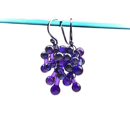 Rossetti Cluster Earrings (Violet) - Chrysler Museum Shop