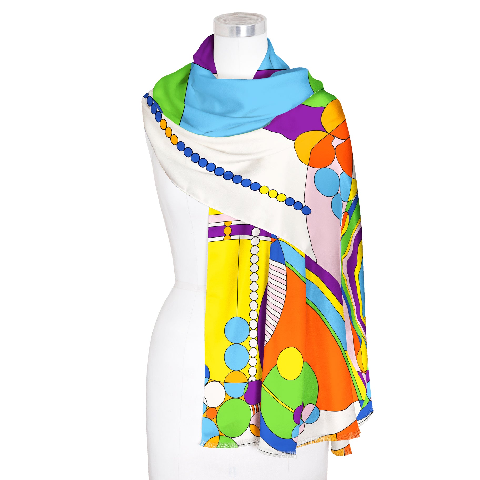 Fine Art Shawl/Scarf: Frank Lloyd Wright's "March Balloons" - Chrysler Museum Shop