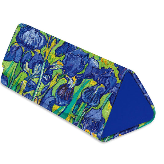 Estuche para gafas Vincent van Gogh "Irises" + paño de microfibra para lentes