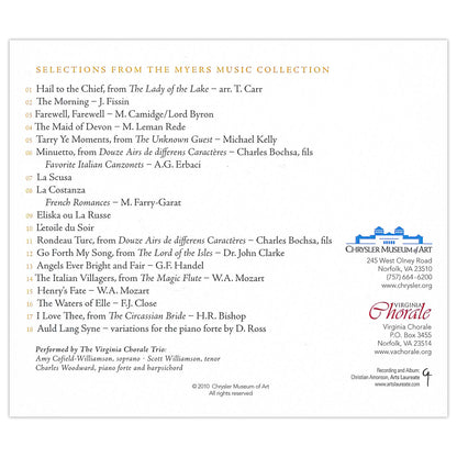 Musik von Qualität und Geschmack: Eine Auswahl aus der Myers Music Collection