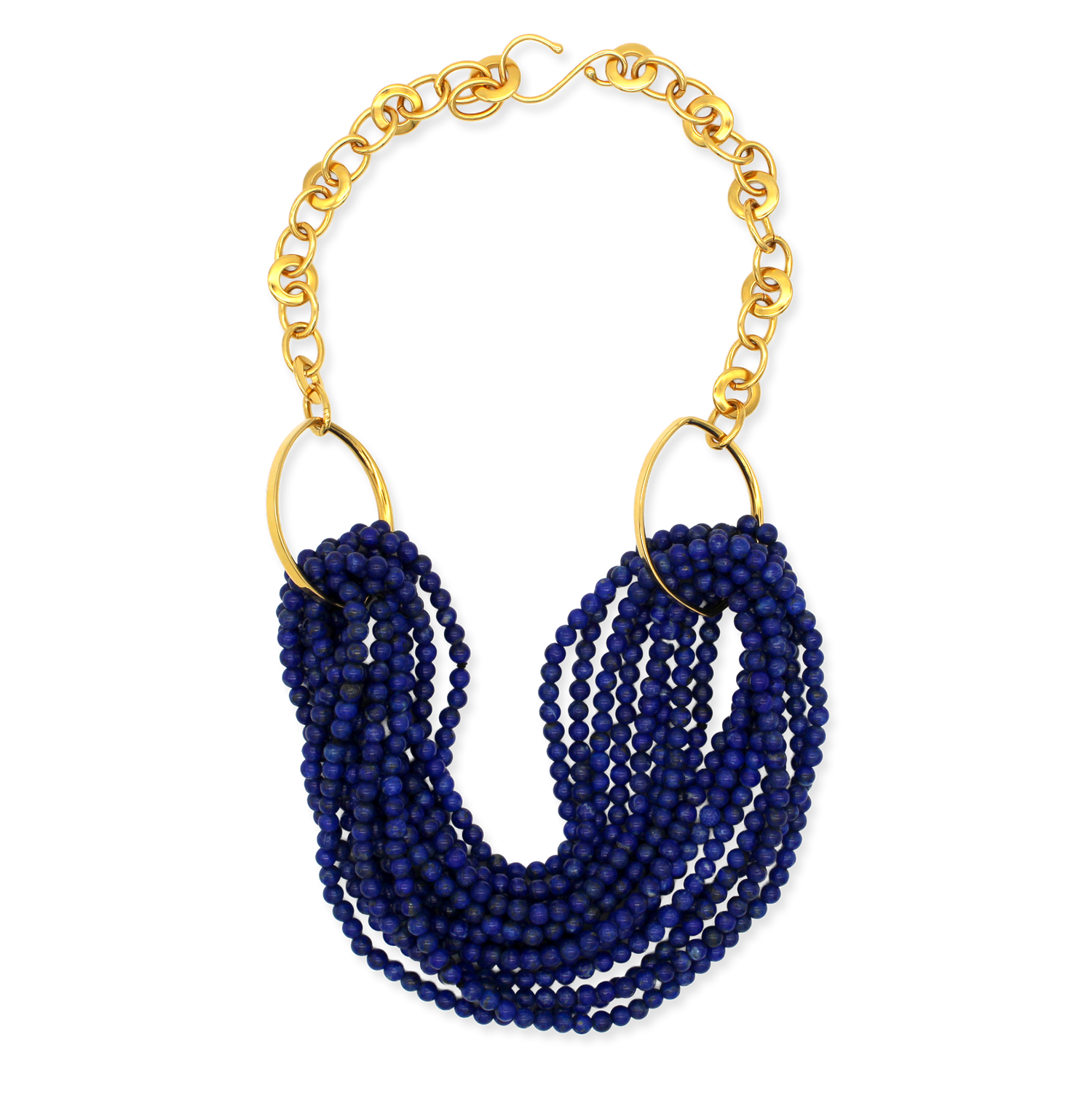 Twisted Stone Necklace (Blue) by Catherine Canino - On CLEARANCE at the Chrysler Museum Shop