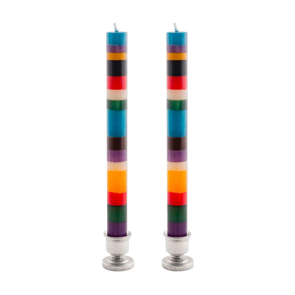 Bemalte Kerzen: Karussell