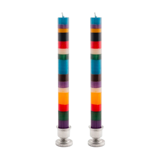 Bemalte Kerzen: Karussell