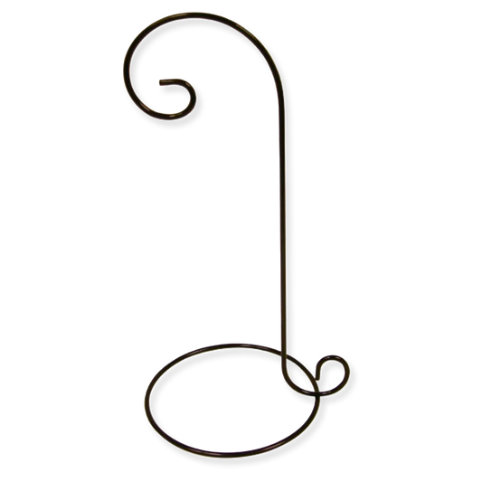 Ornament display stand in black wire