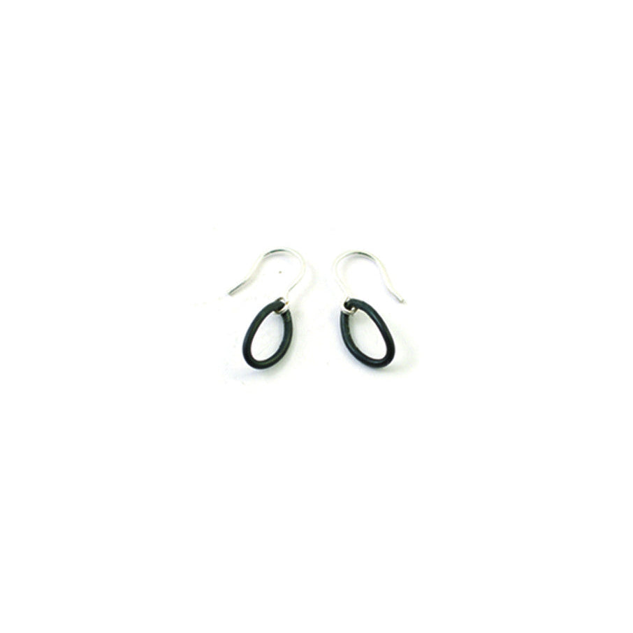 Steel Gabrielle XS earrings with sterling silver ear wires