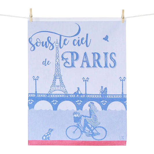 French Tea Towel: Under Paris Skies
