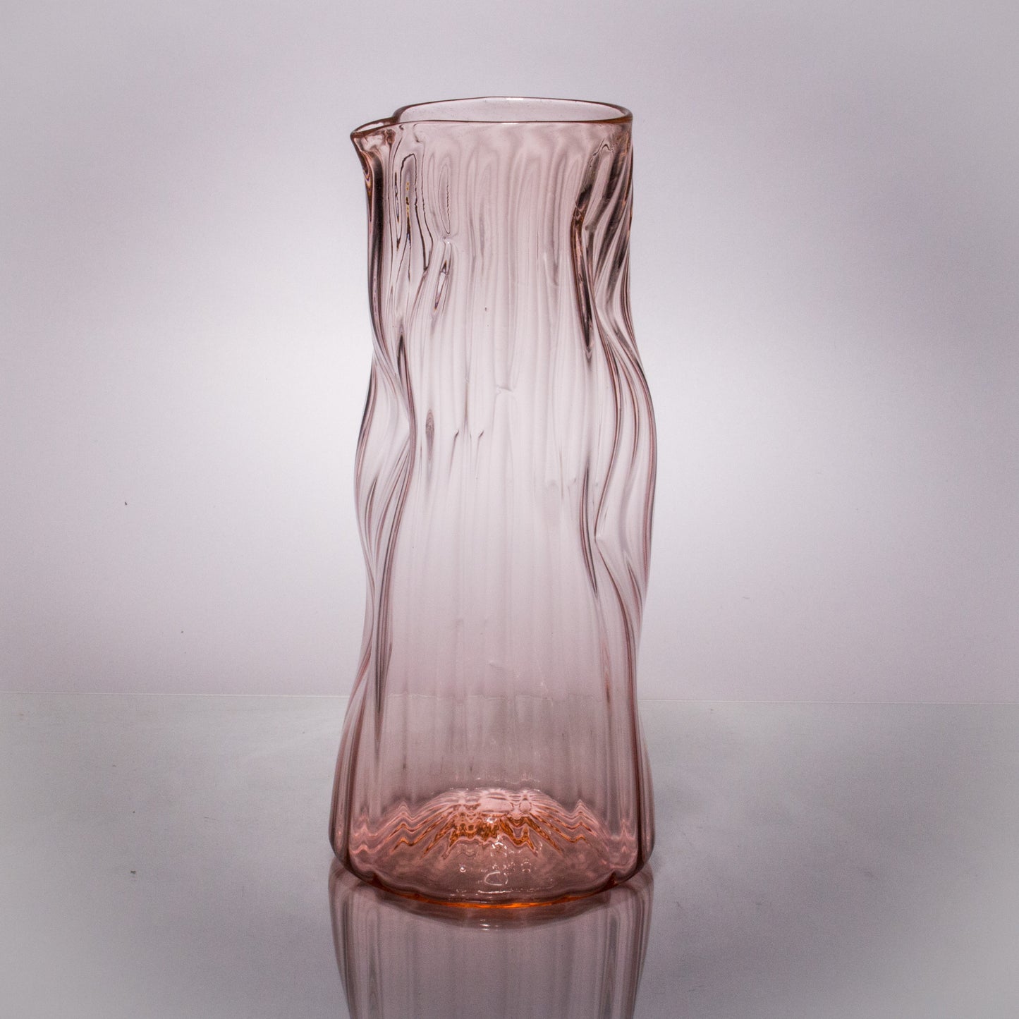 Wabi Sabi Glass Pitcher (Cherry Blossom Pink) by Andrew Iannazzi