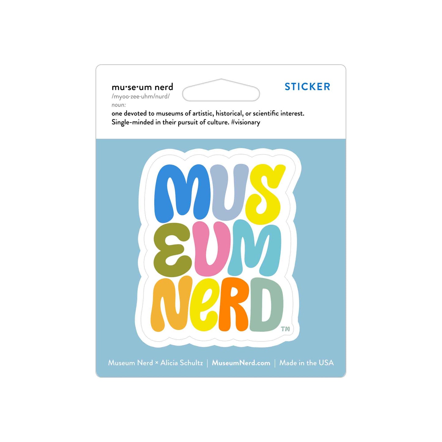 Museum Nerd Vinyl Sticker