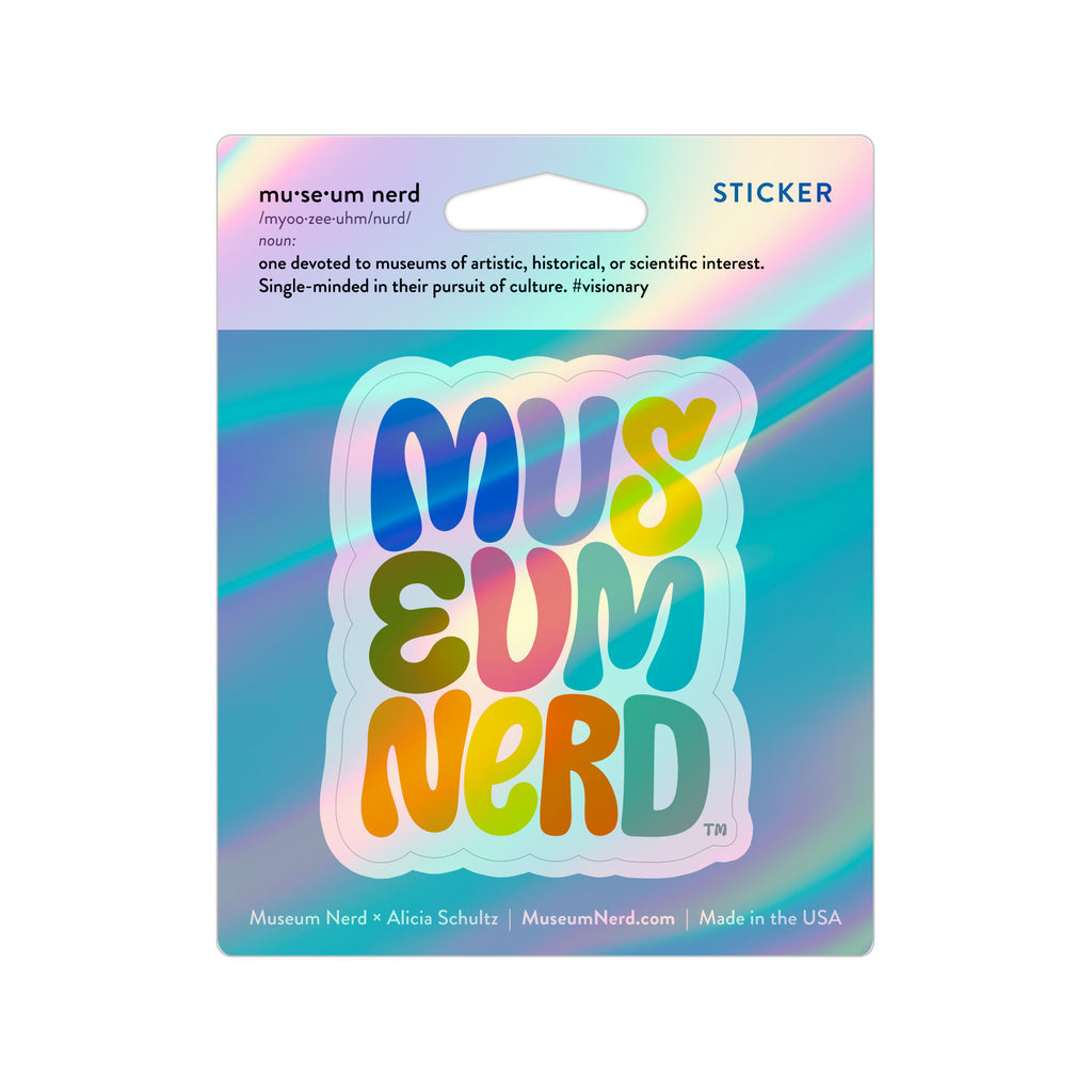 Museum Nerd Holographic Vinyl Sticker - Chrysler Museum Shop