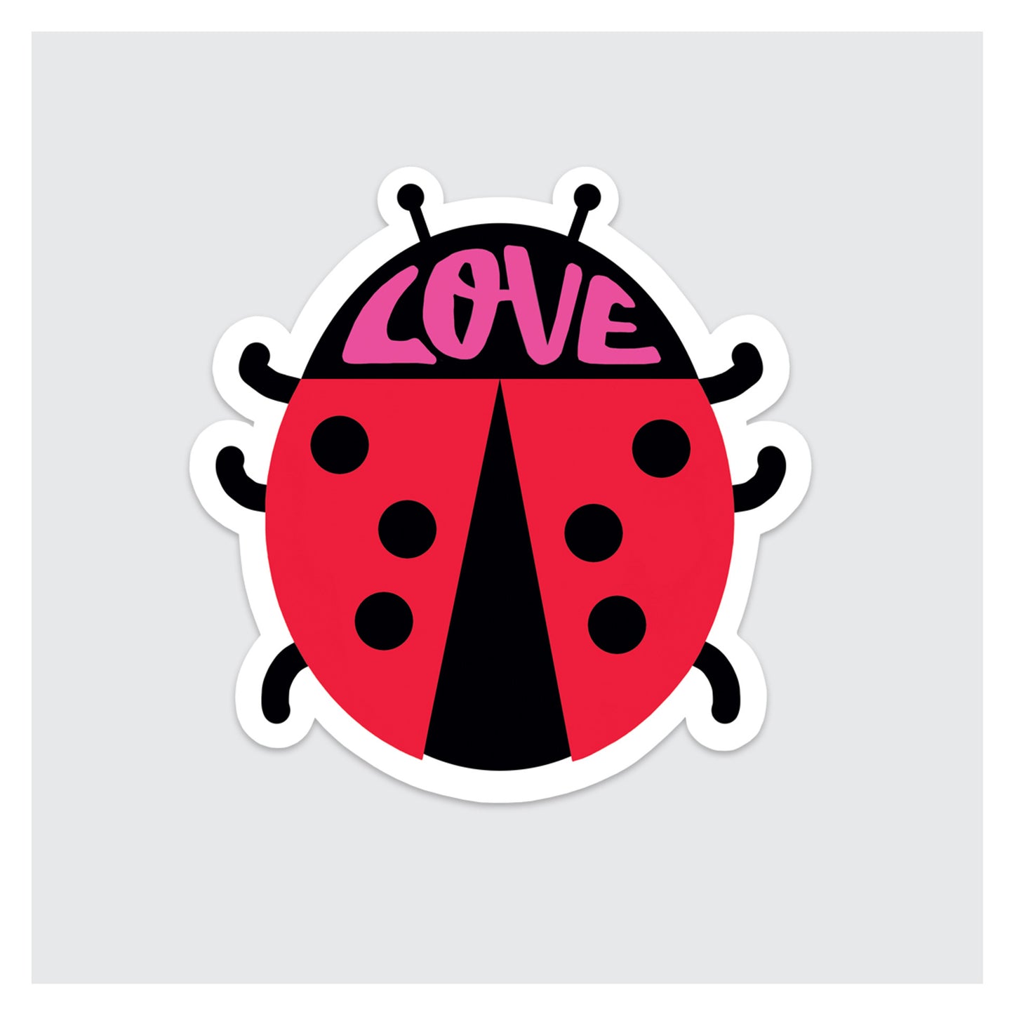 Ladybug Love Vinyl Sticker