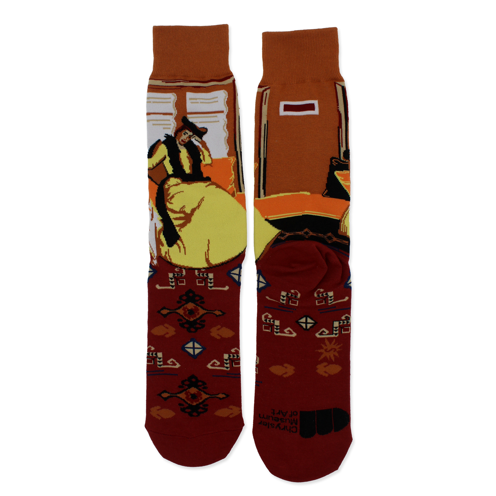 Susan Watkins Socks: Lady In Yellow (Eleanor Reeves) (Flat) - Chrysler Museum Shop