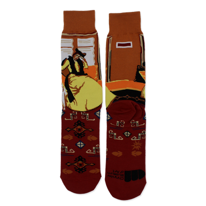 Susan Watkins Socks: Lady In Yellow (Eleanor Reeves) (Flat) - Chrysler Museum Shop