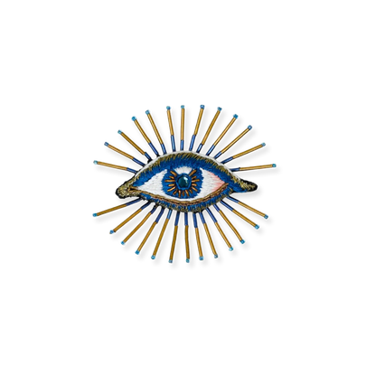 Sea Mystic Eye Embroidered Brooch