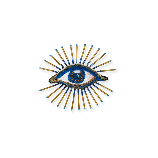Sea Mystic Eye Embroidered Brooch