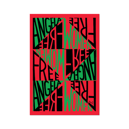 Free Angela, Free Women sticker by Faith Ringgold