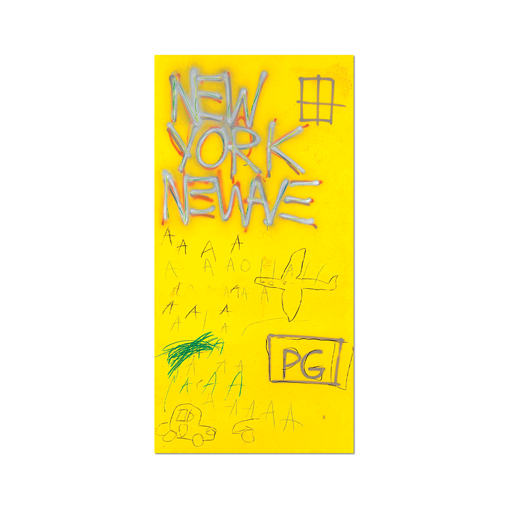 Yellow graffiti style "New York Newave" sticker
