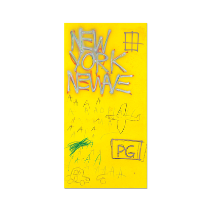 Yellow graffiti style "New York Newave" sticker