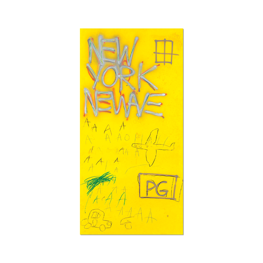 Yellow graffiti style "New York Newave" sticker