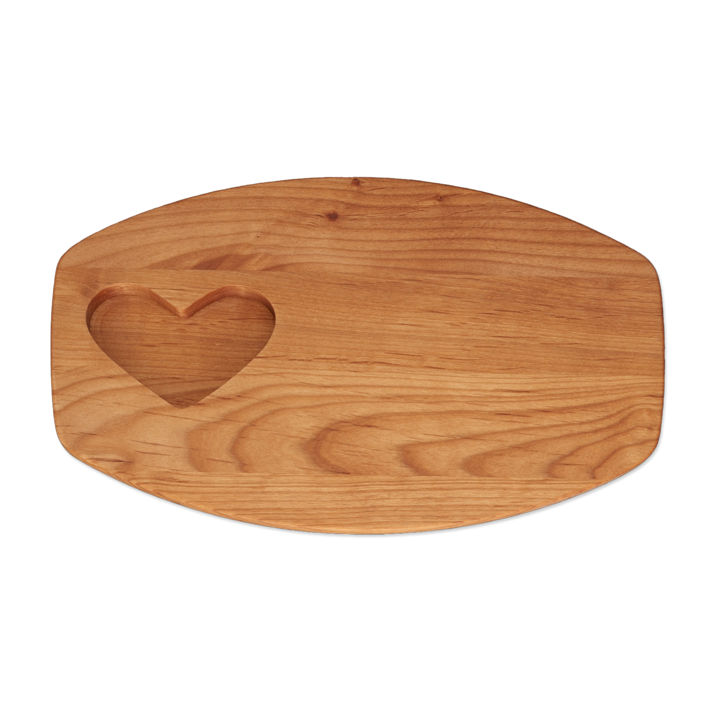 Wooden Serving Board for Mini Heart Dishes