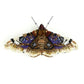 Small Emperor Moth Embroidered Brooch
