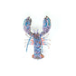 Spiny Lobster Embroidered Brooch