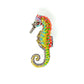 Spotted Seahorse Embroidered Brooch