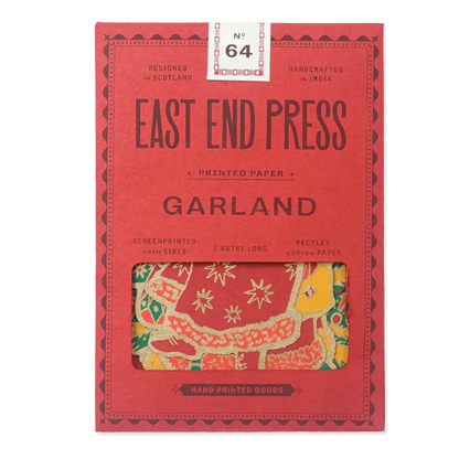 Red package of East End Press Garland printed paper with dragon design