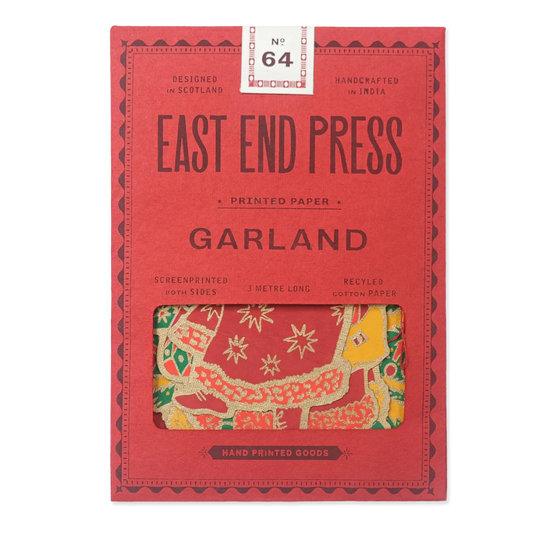 Red package of East End Press Garland printed paper with dragon design