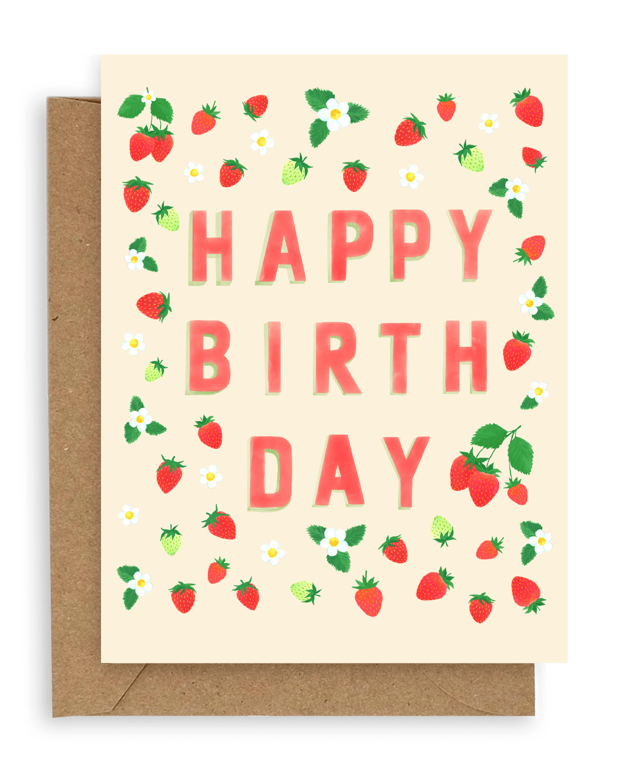 Strawberries Birthday Card