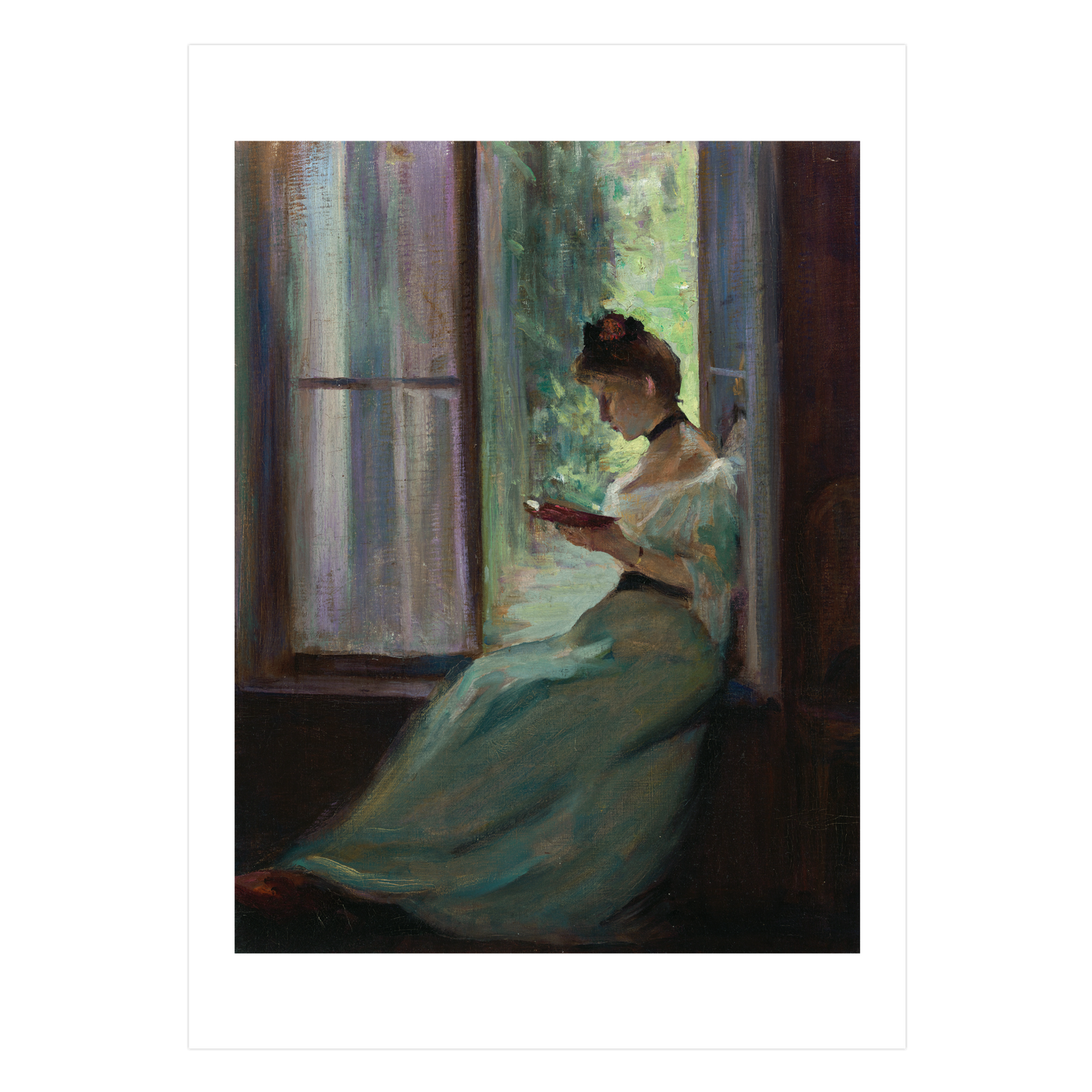 Susan Watkins Postcard: "Woman by a Window" (front) - Chrysler Museum Shop