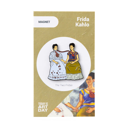 Enamel Magnet: Kahlo's The Two Fridas