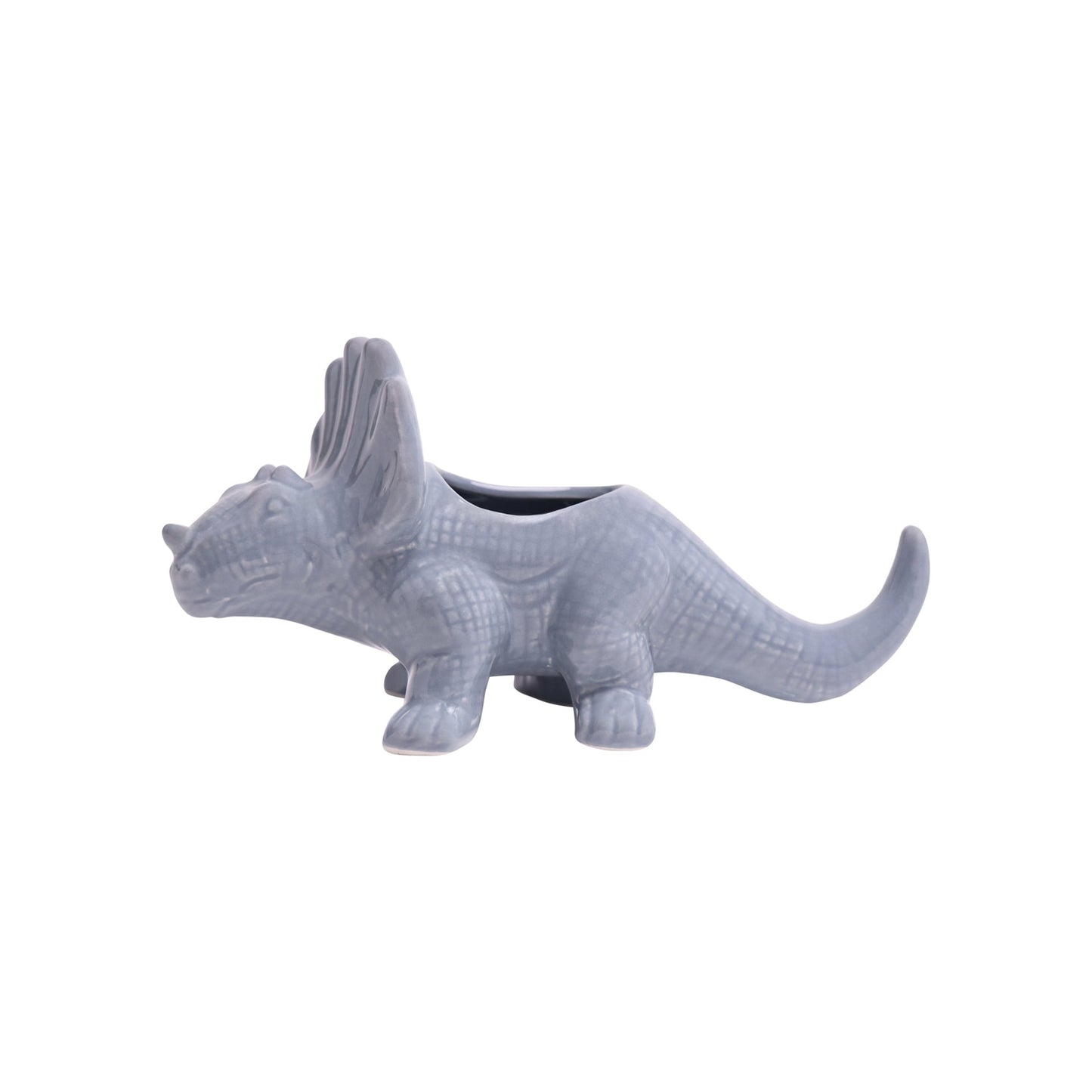 Triceratops Planter: Cloud Blue - Chrysler Museum Shop