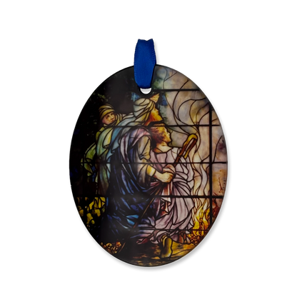 Chrysler Ornament: "While Shepherd Watched Their Flocks At Night" by Tiffany Studios