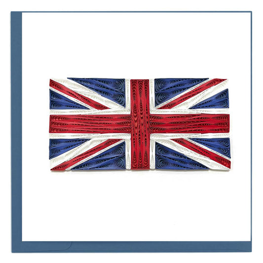 Quilled Union Jack Flag Note Card