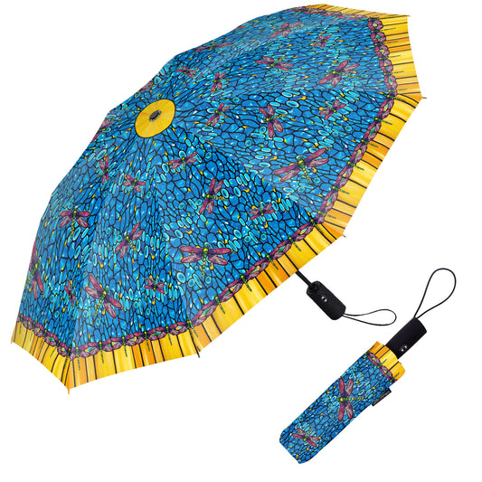 Travel Umbrella: Louis C. Tiffany's Dragonfly