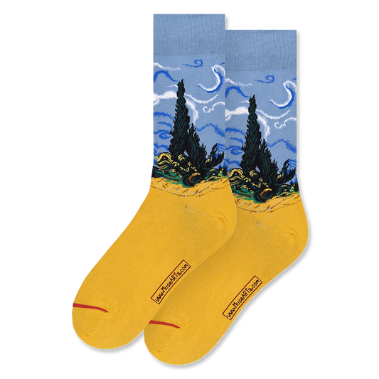 Van Gogh's Wheat Field with Cypresses Socks - Chrysler Museum Shop