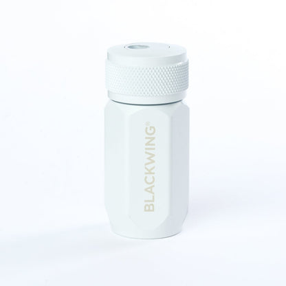 White pencil sharpener with 'Blackwing' branding on a white background