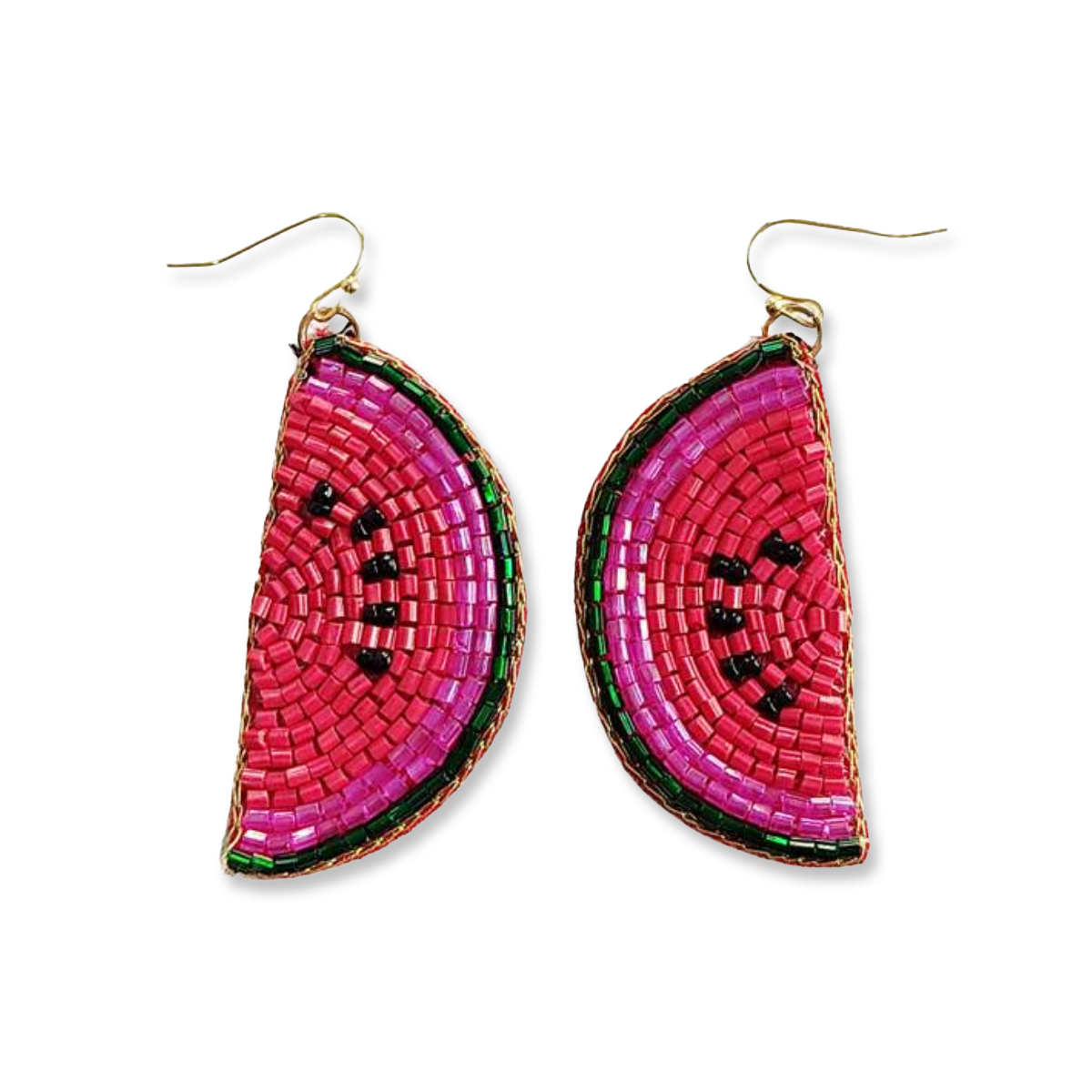 Beaded Watermelon Earrings - Chrysler Museum Shop