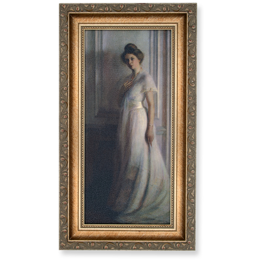 Framed textured print of Susan Watkins' "Marguerite"