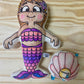 Muñeca Sirena para colorear y jugar