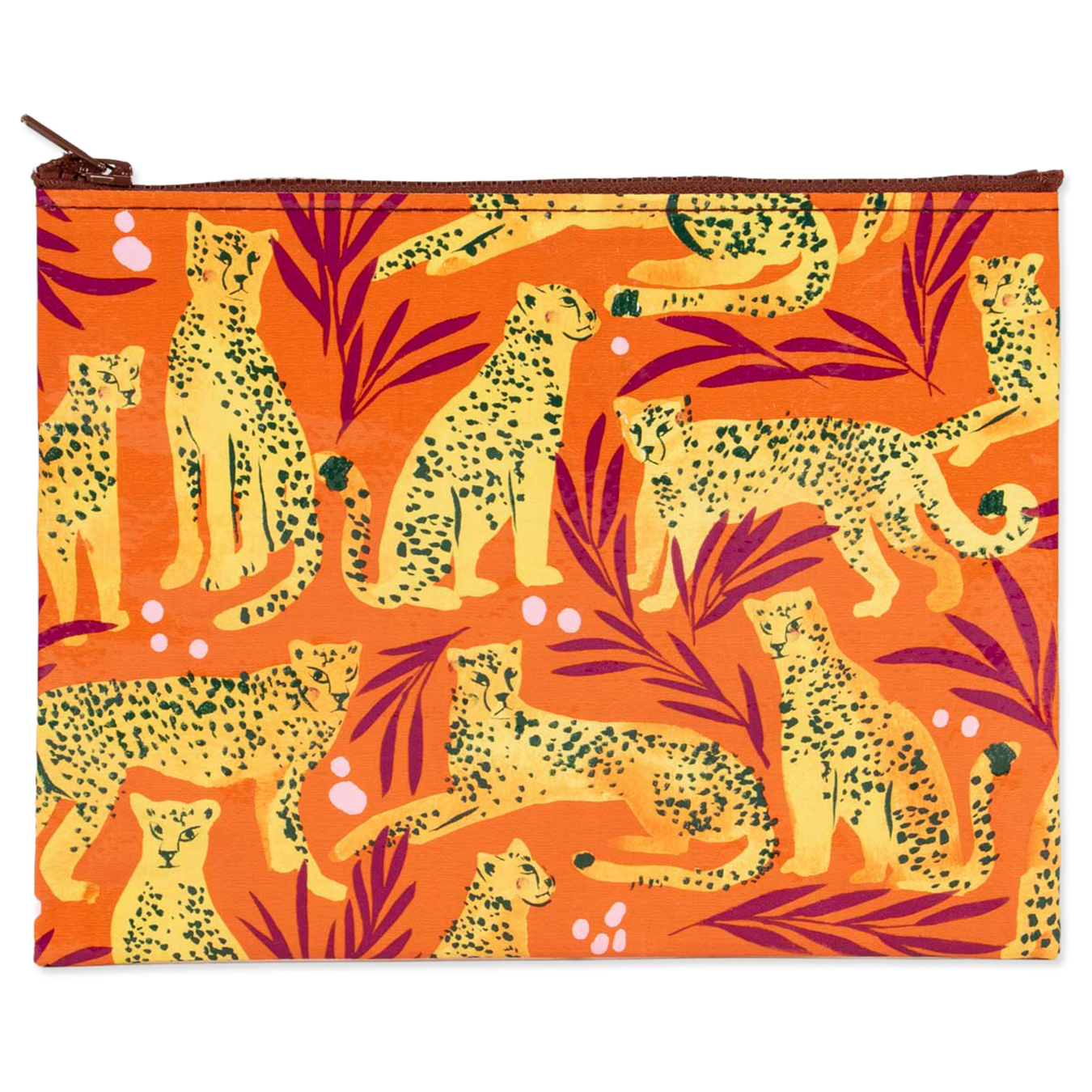 Colorful Cheetah design on a Zip Pouch