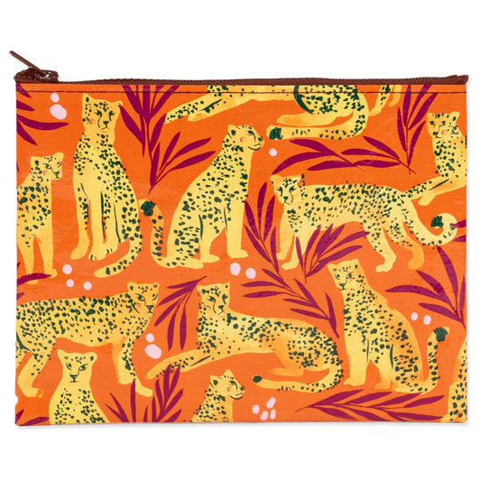 Colorful Cheetah design on a Zip Pouch