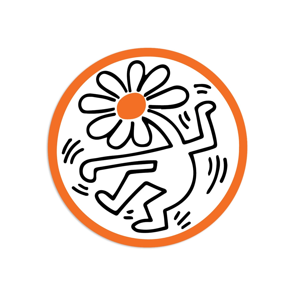 Flower by Keith Haring - Die-Cut Sticker (Front) - Chrysler Museum Shop